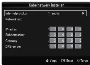 SAMSUNG UE-40B7020 - Kabelnetwork instellen - Handm. - 1