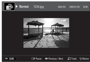 SAMSUNG UE-40B7020 - Playing current group - 2