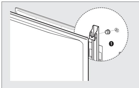 SAMSUNG UE-40B7020 - Vorbereiten für den Einbau der Wandhalterung - 2