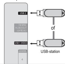 SAMSUNG UE-40B7020 - Een USB-apparaat aansluten - 1