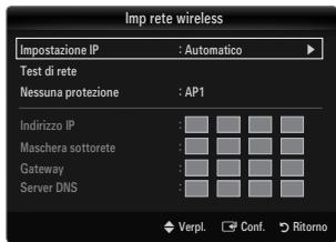 SAMSUNG UE-40B7020 - Imp rete wireless-Automatico - 1