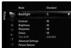 SAMSUNG UE-40B7020 - How to operate the OSD (On Screen Display) - 4