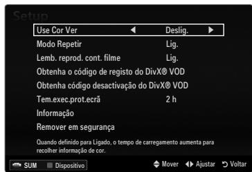 SAMSUNG UE-40B7020 - Reproduzir um这部电影 de modo continuo (Retomar reproducao) - 2