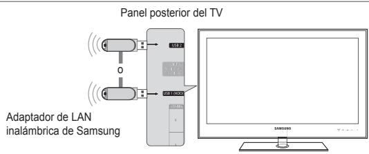 SAMSUNG UE-40B7020 - Conexión del Centro de red domérica - 1