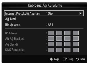 SAMSUNG UE-40B7020 - Kablosuz Ağ Kurulumu - Oto - 1