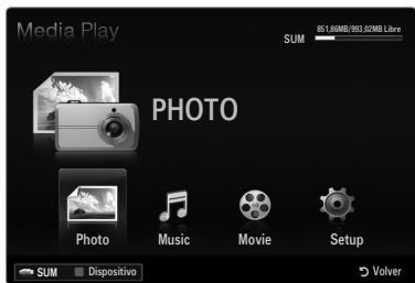 SAMSUNG UE-40B7020 - Conexión de un dispositivo USB - 2