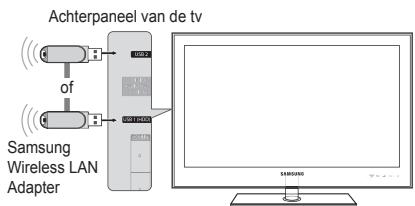 SAMSUNG UE-40B7020 - Verbinding makes met het Thuisnetwerkcentrum - 8