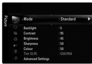 SAMSUNG UE-40B7020 - Mode - 1