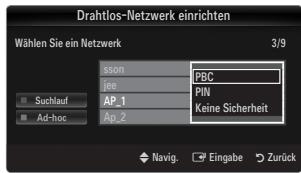 SAMSUNG UE-40B7020 - Verbinden mit WPS (Wi-Fi Protected Setup) - 4