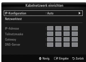 SAMSUNG UE-40B7020 - Kabelnetzwerk einrichten-Auto - 1