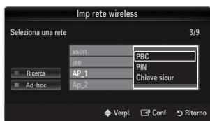 SAMSUNG UE-40B7020 - Collegamento mediante WPS (Wi-Fi Protected Setup) - 1