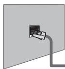 SAMSUNG UE-40B7020 - U kurz de LAN aansluten via een verdeler (router). - 1