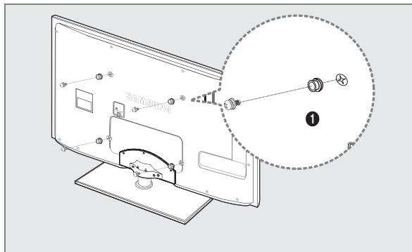 SAMSUNG UE-40B7020 - Priprava na namestitev opreme za pritrditev na steno - 1