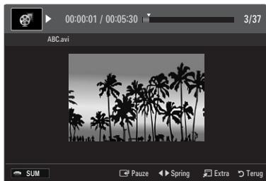 SAMSUNG UE-40B7020 - Een filmbestand afspelen - 1