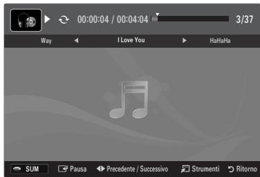SAMSUNG UE-40B7020 - Riproduzione di un file musicale - 1