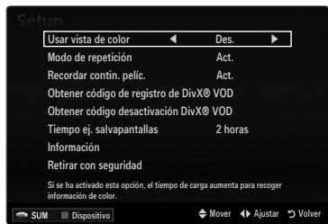 SAMSUNG UE-40B7020 - Continuación de la reproducción de una película (reanudar reproducción) - 2