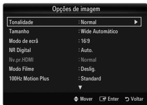 SAMSUNG UE-40B7020 - Tonalidade  CoresFr / Normal / C. quentes1 / C. quentes2 / C. quentes3 - 1
