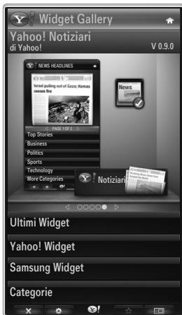 SAMSUNG UE-40B7020 - Uso di Yahoo!® Galleria Widget - 1