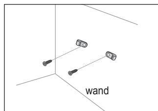 SAMSUNG UE-40B7020 - De tv vastzetten aan de wand - 2