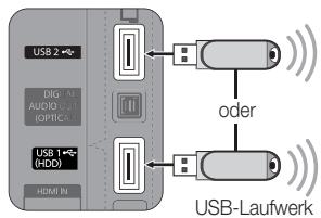 SAMSUNG UE-40C5100 - Anschlieben eines USB-Geräts - 1