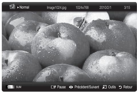SAMSUNG UE-40C5100 - Visualisation d'une photo (ou d'un diaporama) - 1