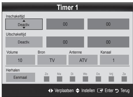 SAMSUNG UE-40C5100 - De In-/ uitschakeltijd instellen - 1