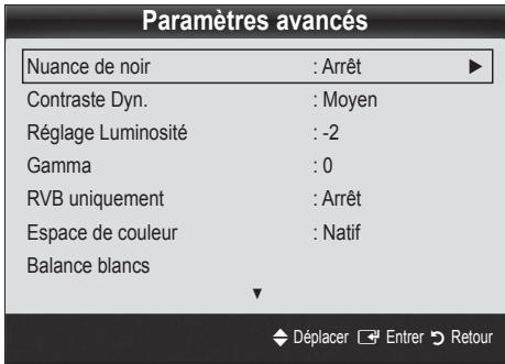 SAMSUNG UE-40C5100 - Paramètres avances - 2