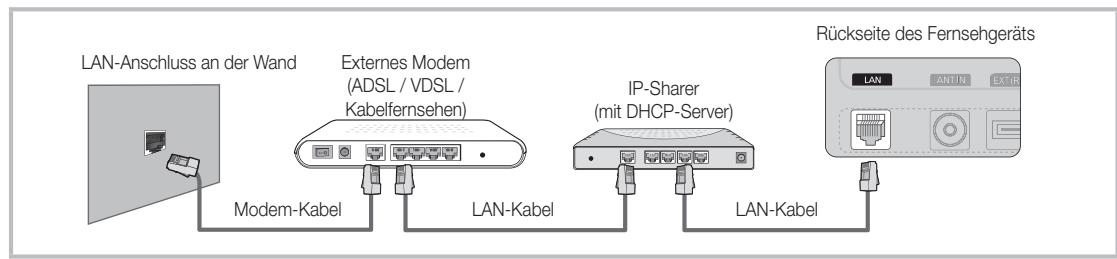 SAMSUNG UE-40C5100 - Verbindung mit einem Kabelnetzwerk herstellen - 2