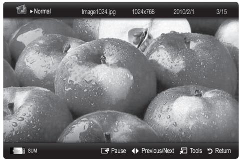 SAMSUNG UE-40C5100 - Viewing a Photo (or Slide Show) - 1