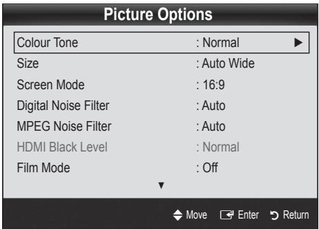 SAMSUNG UE-40C5100 - Picture Options - 1