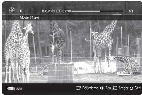 SAMSUNG UE-55C7000WW - Video oynatma - 2