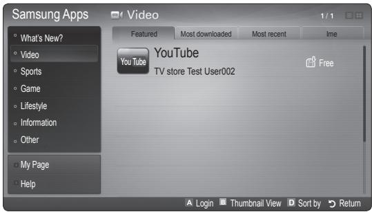 SAMSUNG UE-55C7000WW - Samsung Apps - 1