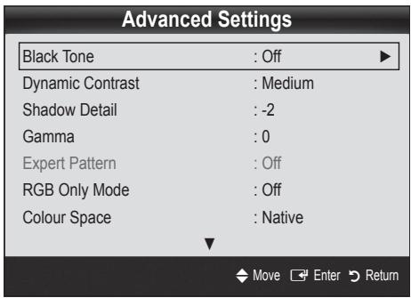 SAMSUNG UE32C6710US - Advanced Settings - 2
