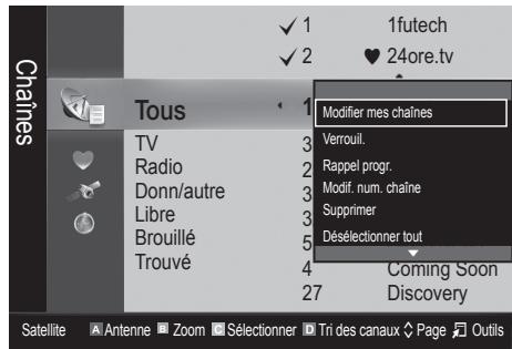 SAMSUNG UE32C6710US - (dans Gestion chaines) - 1