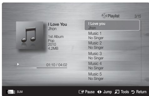 SAMSUNG UE32C6710US - Playing Music - 1