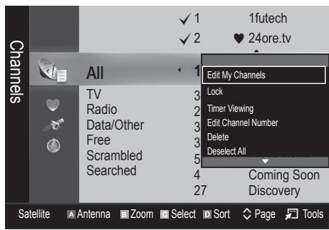 SAMSUNG UE32C6710US - My Channels - 1