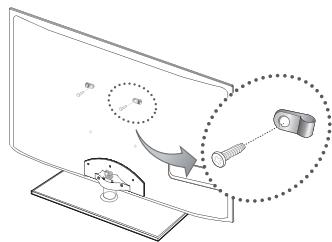 SAMSUNG UE37D5700RS - Pour éviter toute chute du téléviseur : - 1