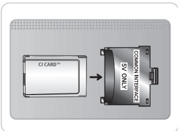 SAMSUNG UE37D5700RS - Verwenden der „Cl“- oder „Cl+“-Karte - 1