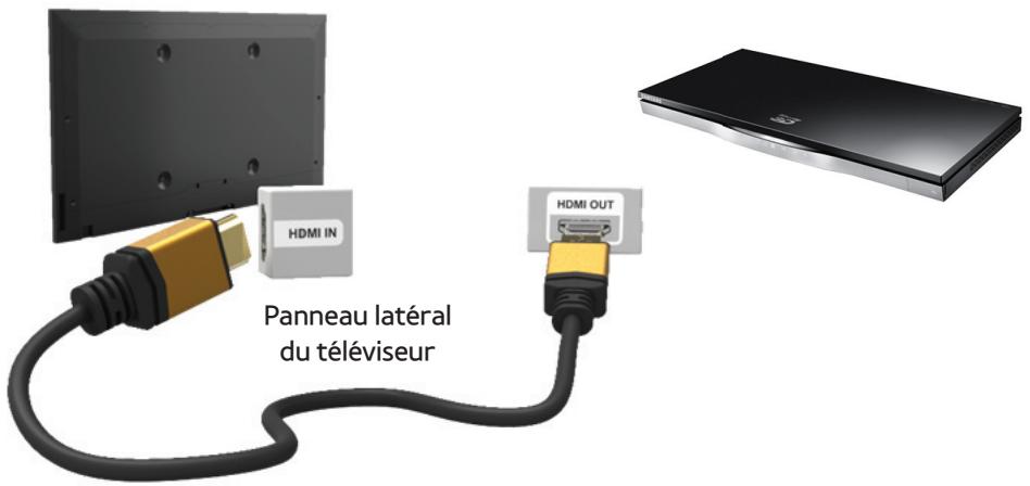 SAMSUNG UE46ES8000SXZF - Utilisation d'un HDMI (jusqu'à 1080p) - 1