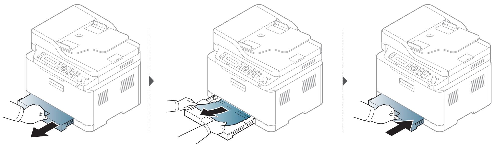 SAMSUNG CLX-3305FN - Beseitigen von Papierstaus - 1