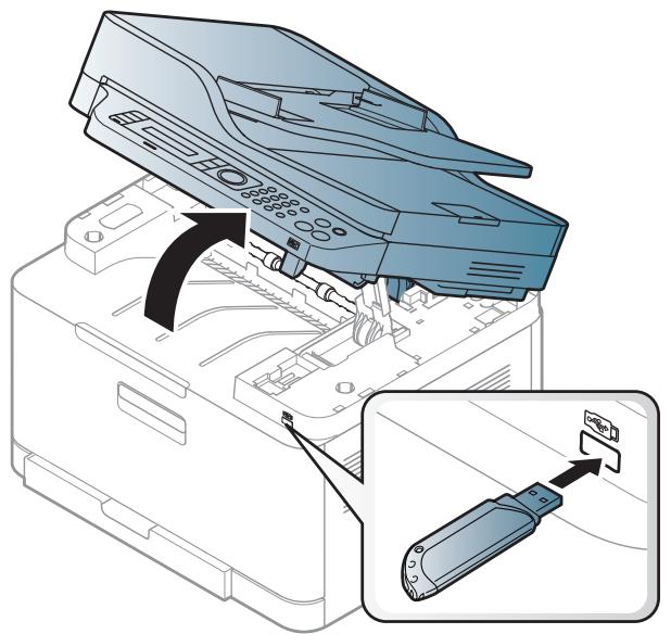 SAMSUNG CLX-3305FN - Einstecken eines USB-Speichergeräts - 1