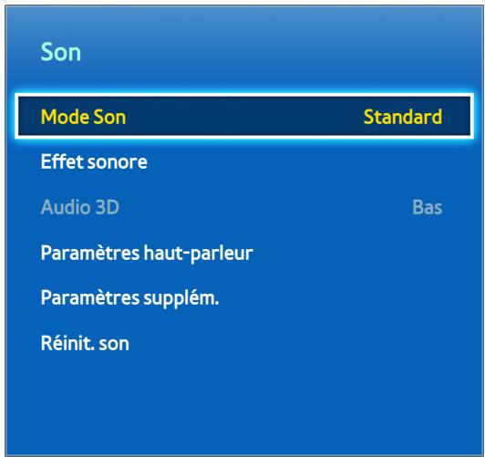 SAMSUNG UE65F6400 - Paramètres audio de base - 1