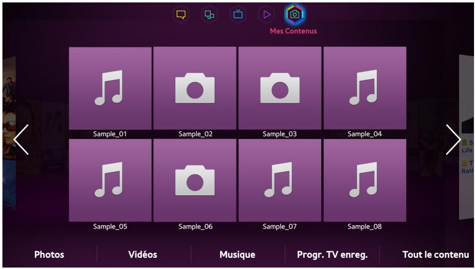 SAMSUNG UE65F6400 - Mes contenus - 1
