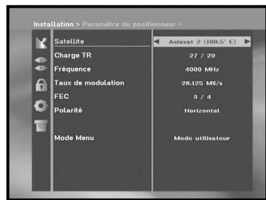 SAMSUNG DSB-A200C - Paramètre du positionneur - 1