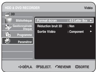 SAMSUNG DVD-HR734 - Configuration des options de sortie vidéo - 2