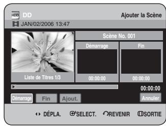 SAMSUNG DVD-HR734 - Ajout d'une scène - 2