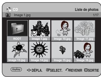 SAMSUNG DVD-HR734 - Appuyez sur les boutons ▲▼ pour sélectionner Photo, puis appuyez sur le bouton OK ou ▶. - 1