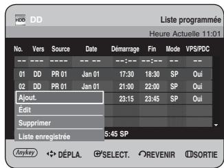 SAMSUNG DVD-HR734 - Utilisation du bouton MENU. - 2