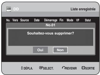 SAMSUNG DVD-HR734 - Supprimer la Liste enregistrée - 2