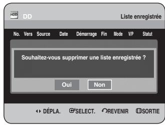 SAMSUNG DVD-HR734 - Effacer la Liste enregistrée - 2
